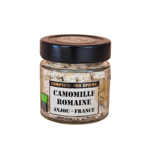 [95104] Comptoir Epices - CAMOMILLE ROMAINE fleurs  BIO - Haut-Anjou - France